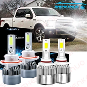 4pc LED Headlight HI/LO Beams+Fog Lights Combo for 2005-14 Ford F-150 F250 F350 - Picture 1 of 12