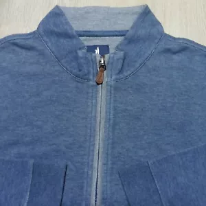 JOHNNIE-O Mens L LARGE SULLY PULLOVER HELIOS BLUE 1/4 ZIP GOLF JMKO1460 - Picture 1 of 13