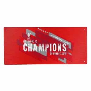 Liverpool Metal Street Sign 40 X 18Cm (CHAMPIONS OF EUROPE) - Picture 1 of 1