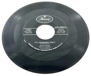 Patti Page I'll Remember Today / My How the Time Goes By VG+ 45 7" Vinyl - Bild 1 von 2