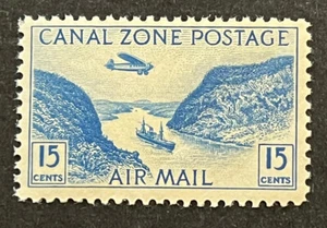 Travelstamps: Canal Zone Stamps Scott #C10, 15 Cent Airmail Issue Mint MNH OG - Picture 1 of 5