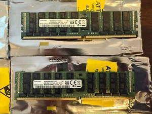 128GB (2X64GB) SAMSUNG M386A8K40BM2 4DRX4 PC4-2666V DDR4 SERVER MEMORY - Picture 1 of 2