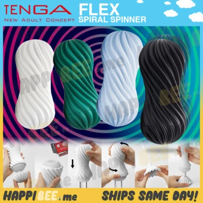 TENGA Spinner FLEX🍯Reutilizable Realista Espiral Stroker Manga Masturbador Taza Sexual Foto 1 de 4