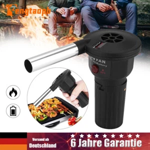 Luftgebläse Tragbarer Batteriebetriebener BBQ Ventilator für Picknick BBQ-Grill - Bild 1 von 17