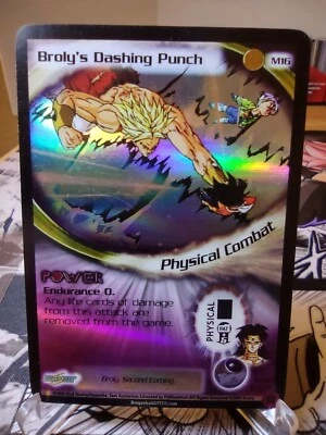 DBZ CCG DRAGON BALL Z GT BROLY'S DASHING PUNCH M16 ULTRA RARE PROMO 2ND COMING - Image 1 of 2