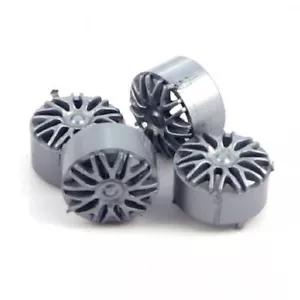 NSR 5425 BBS Typ Radeinsätze für 16" Räder silber, 4/Stück 1:32 Slot Car Teil - Bild 1 von 1