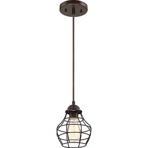 Illumina Direct 6" Cord Hung Mini Pendant Western Bronze Finish TST2743 - Picture 1 of 2