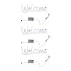 Welcome Neon Signs LED Signs Backdrop Wall Hanging Decorative Neon Light Sign