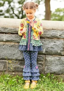 Matilda Jane Rippling Waves Leggings Size 4 8 10 12 Bennys Ruffle Pants In Bag - Picture 1 of 4