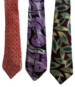 3 x Corbatas Vintage Retro Funky Multi Estampado Rosa Flamenco y Roberto London - Imagen 1 de 6