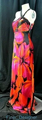 Vestido de formatura HAILEY LOGAN multi formal sexy líquido tamanho 11 12 novo $200 - Imagem 1 de 4