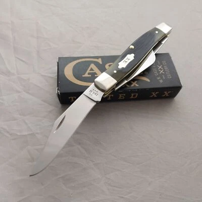 Cuchillo de bolsillo plegable de acero inoxidable Case Cutlery grande ganadero verde oliva 39232 Foto 1 de 4