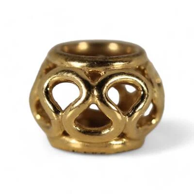 Pandora Oro Amarillo 14k Dije Entrelazado Cuentas #750452 Retirado Foto 1 de 4