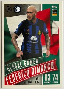 Topps UEFA Match Attax Extra 2023-24 - DIMARCO (INTER MILAN) Global Gamer #213 - Picture 1 of 2