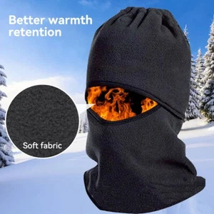 Windproof Balaclava Fleece Hat Thermal Full Face Mask Neck Warmer Cap for Men - Picture 1 of 17