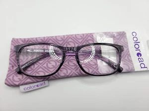 Foster Grant Elana Womens Oval Reading Glasses Purple 53□18-140 Choose Strength - Picture 1 of 3