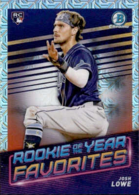 2022 BOWMAN CHROME ROOKIE YEAR FAVORITES MOJO TB RAYS - RC JOSH LOWE #ROYF-11 - Image 1 of 2