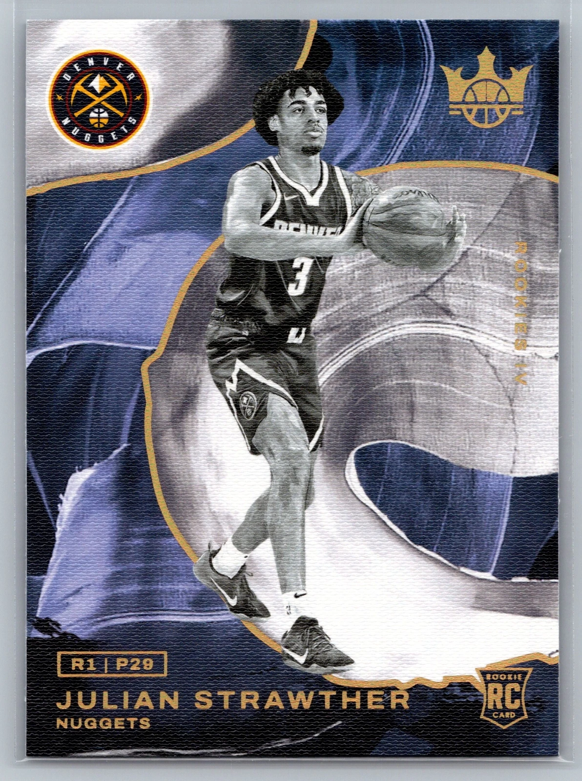 2023-24 Panini Court Kings #188 Julian Strawther Denver Nuggets
