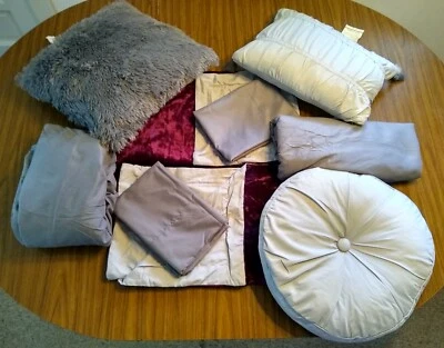 ***JUEGO DE SÁBANAS MAINSTAYS KING GRIS MORADO CON ALMOHADAS NUEVO RARO*** Foto 1 de 4