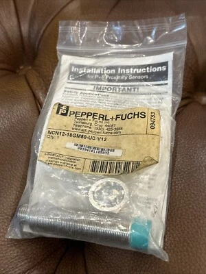 NEW Pepperl Fuchs NCN12-18GM80-US-V12 Proximity Sensor 094753 AC/DC Range: 8mm - Image 1 of 4