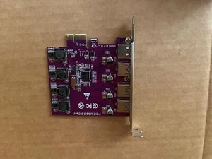 USB3-4PM-E 4 PORT PCIE USB 3 PORT ADAPTER CARD E6-7(4) - Picture 1 of 3