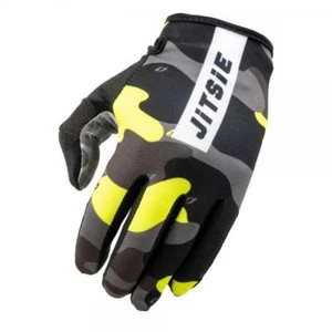 JITSIE G3 CORE CAMO TRIALS BIKE RIDING GLOVES. YELLOW. GREAT QUALITY BEST SELLER - Picture 1 of 3