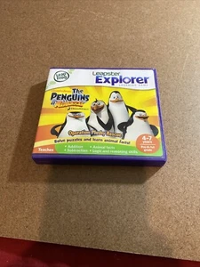LeapFrog Leapster Explorer The Penguins of Madagascar Game Cartridge - Picture 1 of 5