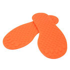 (Orange) 3 Paar Fußabdruck-Aufkleber Rutschfeste