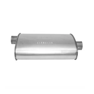 Silenciador ejecutor ovalado universal aluminizado AP Escape 3779: 2 I.D., 17 OAL - Imagen 1 de 7