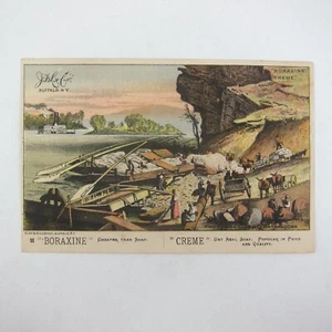 Victorian Trade Card J.D. Larkin & Co. Soap Boraxine Creme Chattanooga Tennessee - Picture 1 of 13