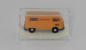 Brekina 3253 Volkswagen Bulli VW T1b Kasten MAN Kundendienst Gelb H0 1:87 in OVP - Foto 1 di 5