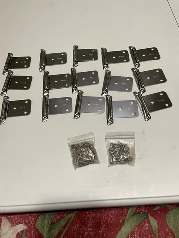 vintage chrome art deco hinges/ screws 1940s/1950s.? Cover