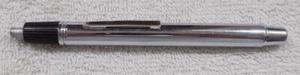 Vintage Chrome 2AA Pen Light Flashlight * Glass Tip Lens * USA made * WORKS - Picture 1 of 6