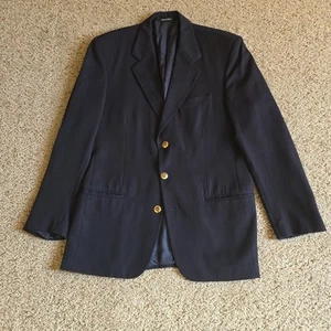 Paul & Shark Yachting Blazer Sakko Herren 48 (38R) Blau Wolle 3 Knöpfe kleines Loch - Bild 1 von 13