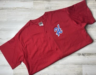 复古 Homewood 高中红色棒球球衣 Don Allison Athletic 美国尺寸:XL — 第 1/4 张图片