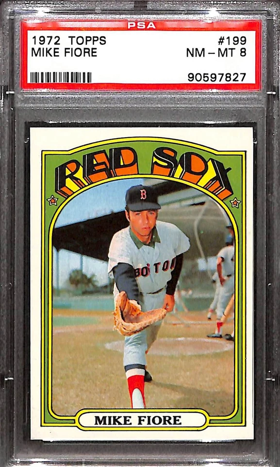 1972 TOPPS #199 MIKE FIORE PSA 8 NM-MT 90597827  - Image 1 of 3