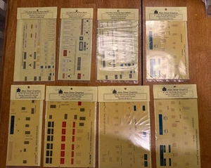 MAIN STREET GRAPHICS 8 WINDOW KIT Lot FOR HO Buildings DPM Walther’s - Picture 1 of 5
