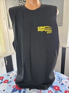 Vintage Y2K Fear Factor Live Universal Studios Men's Cutoff Tshirt 2XL Black - Picture 1 of 9