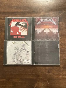 Metallica 4 CD Lot Kill Em All/And Justice For All/Master Of Puppets/Black Read - Picture 1 of 14