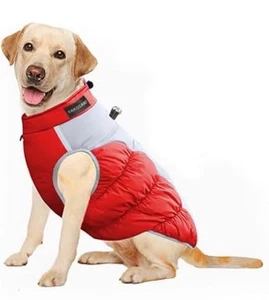 Warm Winter Dog Jacket with Built-in Harness, Waterproof Windproof Reflective XL - Picture 1 of 6