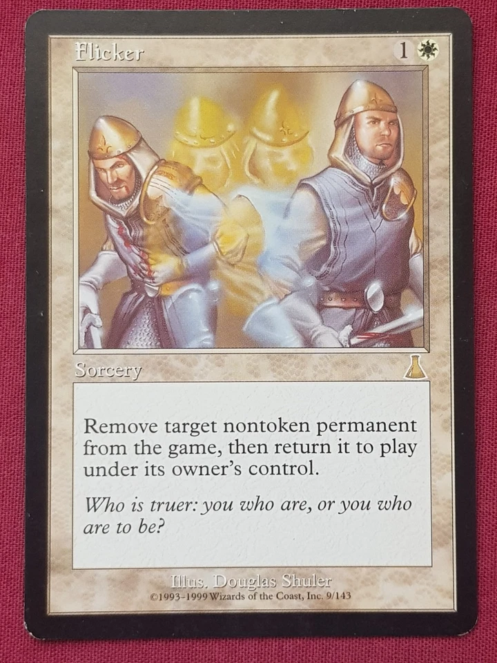 Magic The Gathering URZA'S DESTINY FLICKER white card MTG - Image 1 of 2