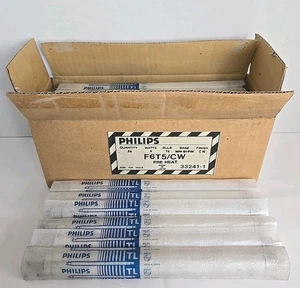 Large Lot (31) NEW Philips TL F6T5/CW Bulbs T5 6W Min Bi-Pin Base Clear White - Picture 1 of 8