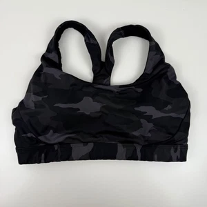 Athleta Racerback Sport BH High Impact Schwarz Camouflage Damen M - Bild 1 von 5