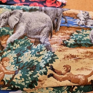 2 Yd Elephant Social Cotton Fabric Safari Party Fabric Traditions - Picture 1 of 4