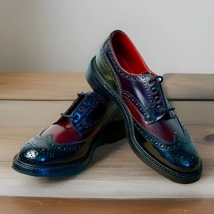Trickers/Palace Skateboards Burton Punta de Ala Cuero Zapatos de Vestir Negro 5633178 9.5 - Imagen 1 de 13