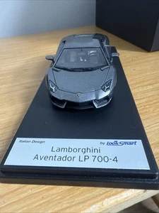 1/43 LookSmart LAMBORGHINI AVENTADOR LP700-4 (grigio Estoque) LS384C - Picture 1 of 20