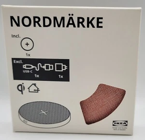 IKEA NORDMARKE Textile / Red Wireless Charging Pad 805.048.03 - Picture 1 of 2