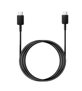 Cable USB-C a USB-C universal Samsung genuino de caja abierta | 1 m/3 pies - negro - OEM - Imagen 1 de 5