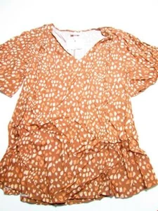 NWT Isabel Maternity by Ingrid & Isabel Womens Size S Tunic Brown V-Neck Casual - Picture 1 of 7