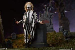 Sideshow Tim Burton's Beetlejuice 1988 Beetlejuice 1/6 Scale 12" Figure In Stock - Picture 1 of 10